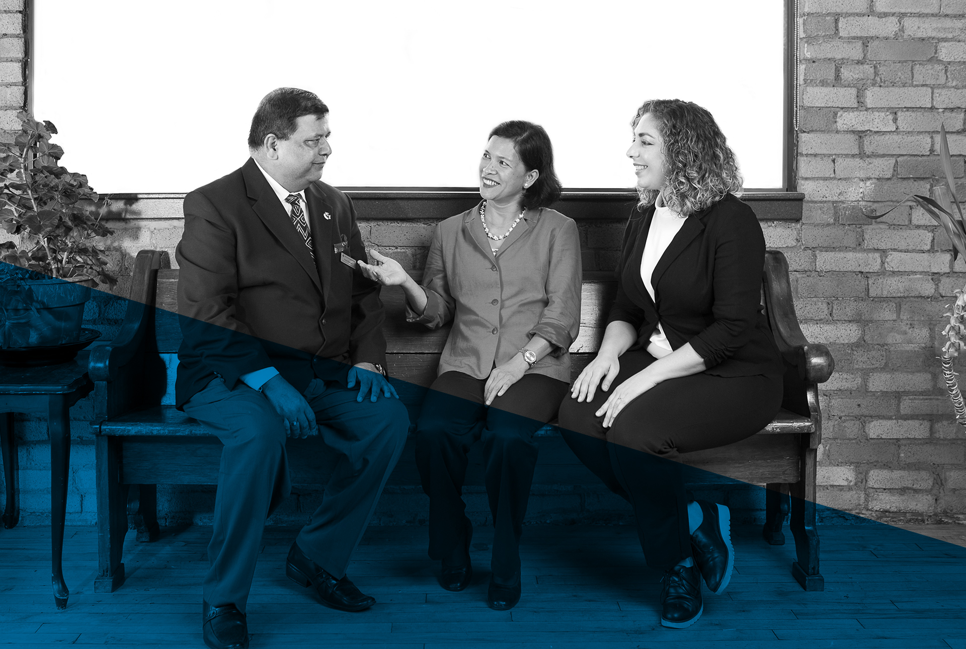 TRIEC colleagues conversing